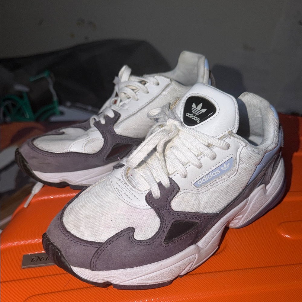 Adidas kids White and Black Sneakers